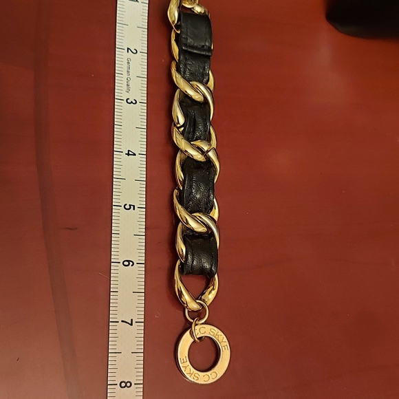 CC Skye leather and gold metal bracelet - Picture 3 of 7